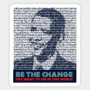 Be the change  / Obama / Black history month Africa /BLACK PRIDE Sticker